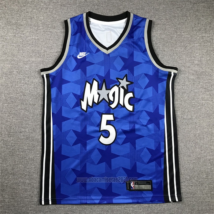 Camiseta Nino Orlando Magic Paolo Banchero #5 Classic 2023-24 Azul